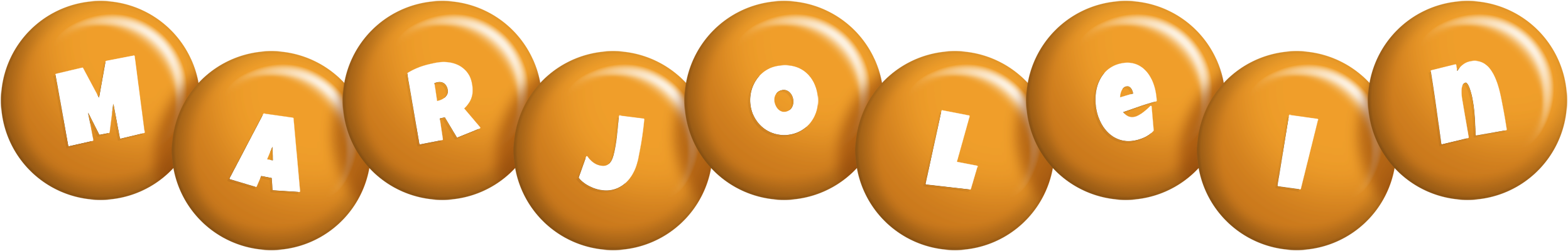 Marjolein candy-orange logo