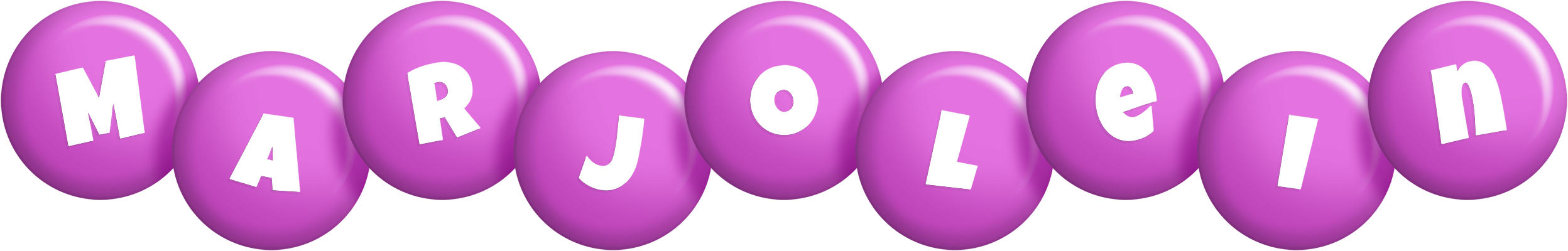 Marjolein candy-purple logo