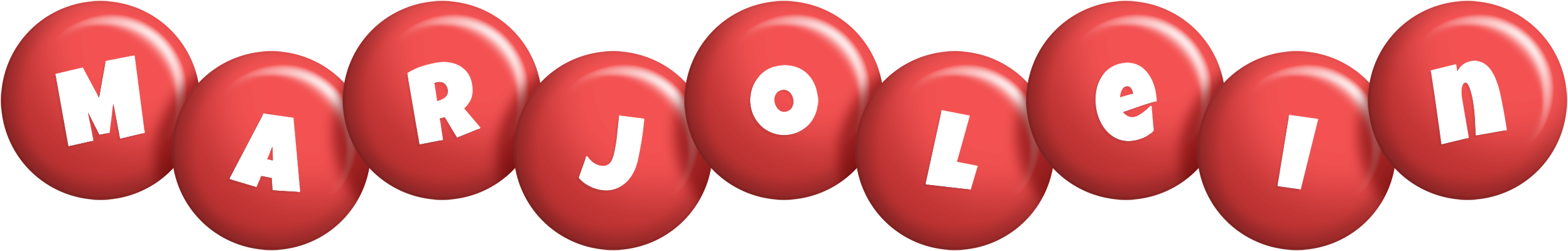 Marjolein candy-red logo