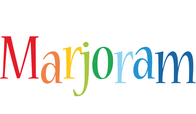 Marjoram birthday logo