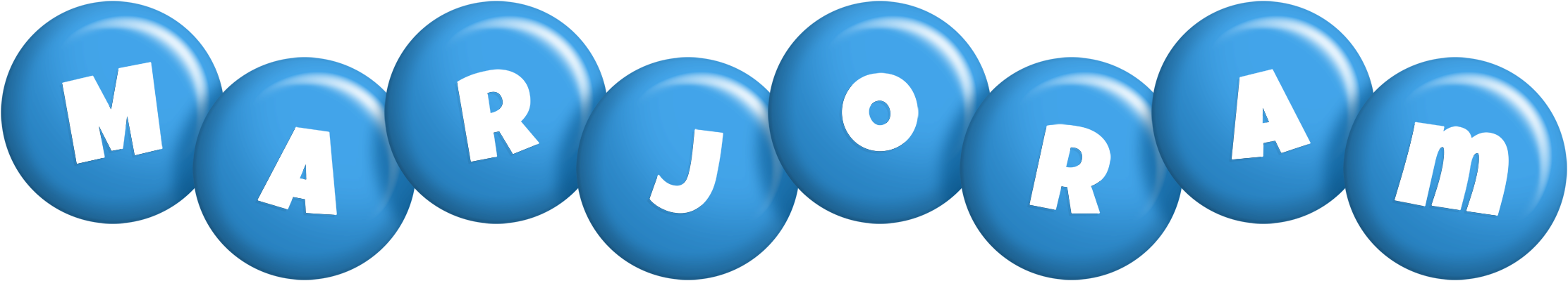 Marjoram candy-blue logo