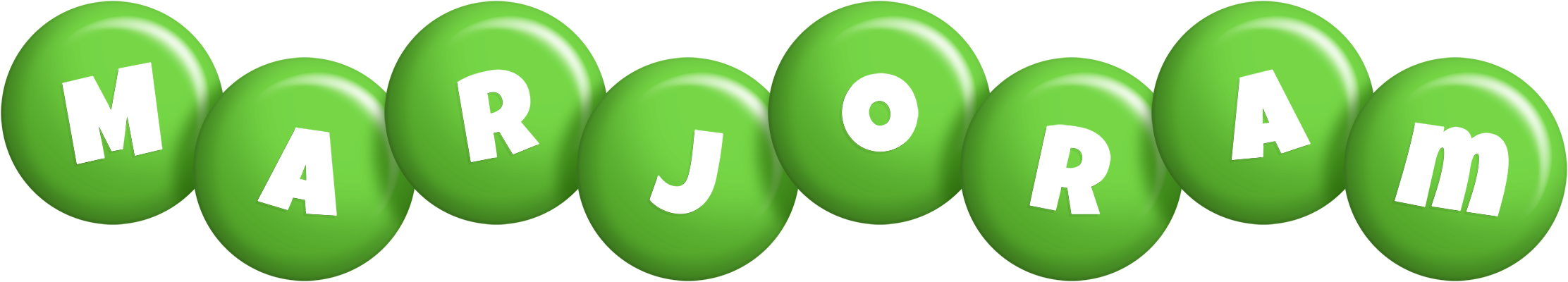 Marjoram candy-green logo