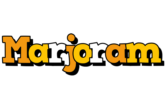 Marjoram cartoon logo