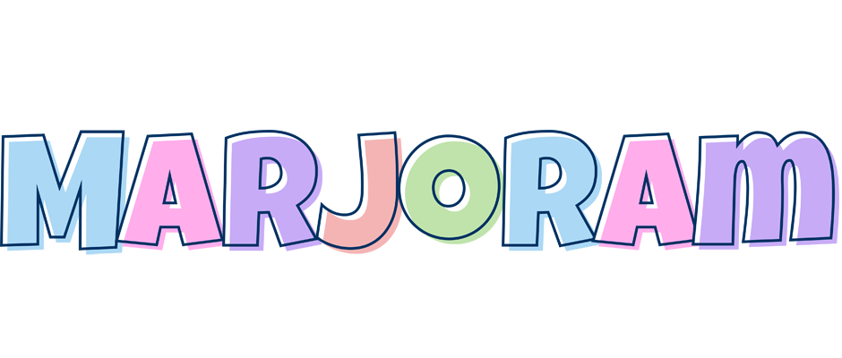 Marjoram pastel logo