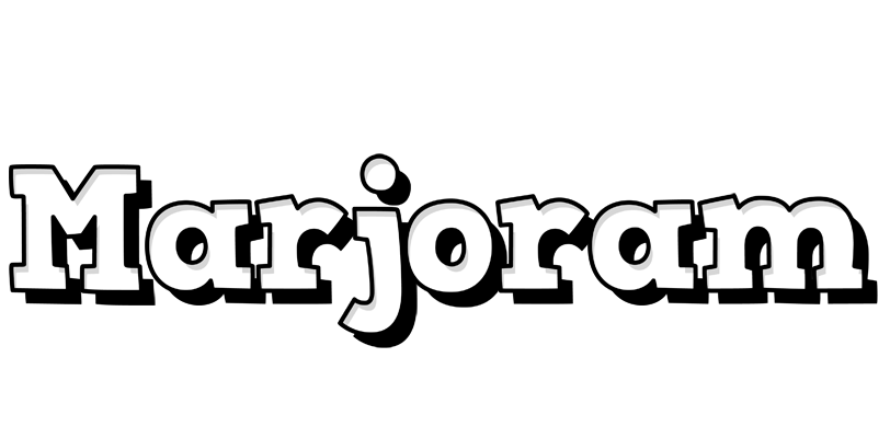Marjoram snowing logo