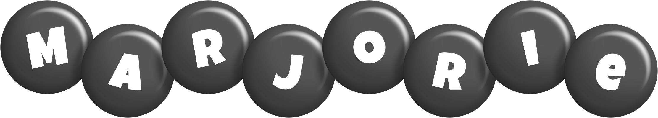 Marjorie candy-black logo