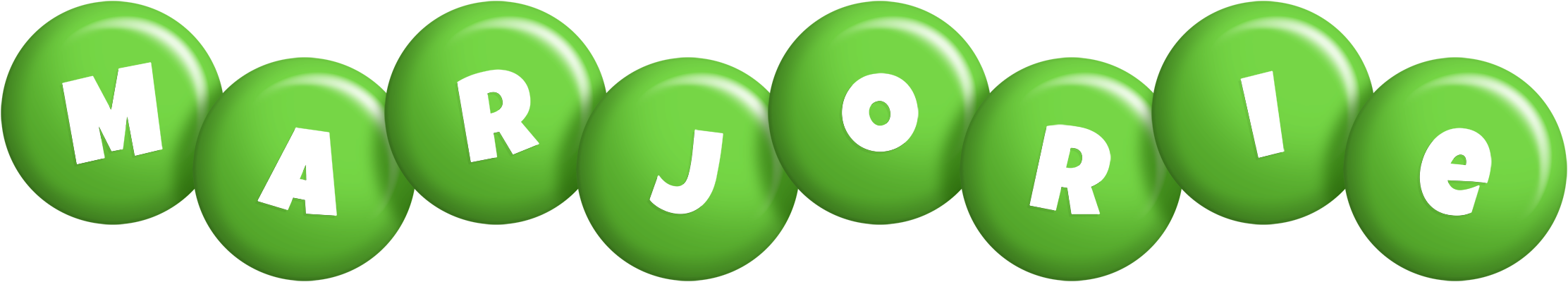 Marjorie candy-green logo
