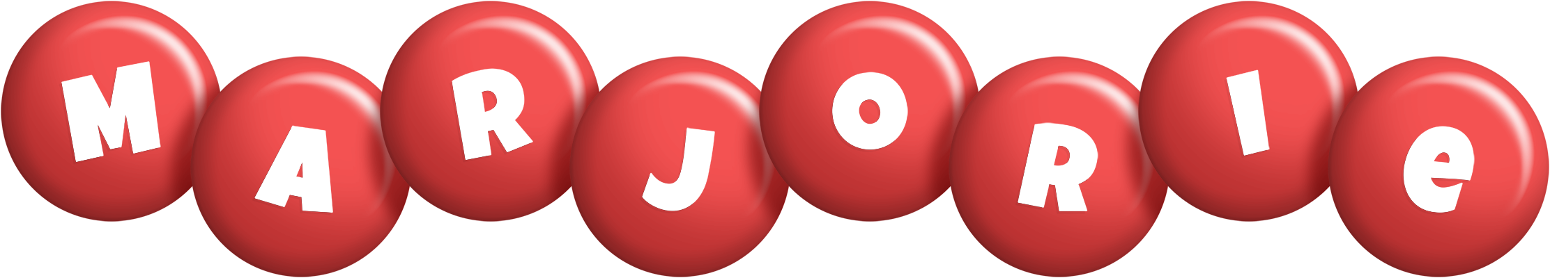 Marjorie candy-red logo