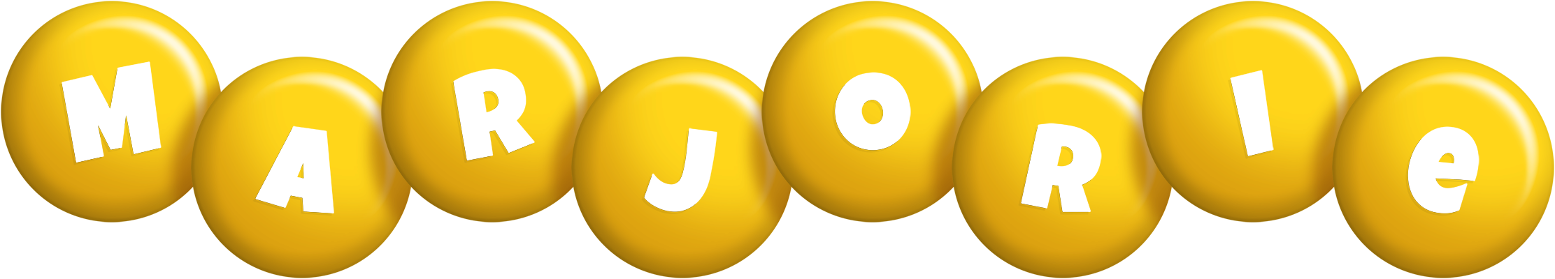 Marjorie candy-yellow logo
