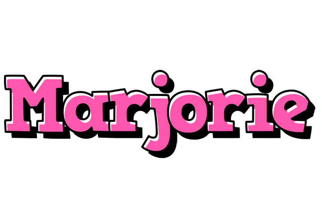 Marjorie girlish logo