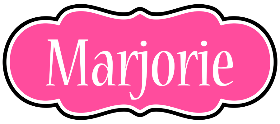 Marjorie invitation logo