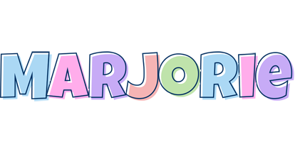 Marjorie pastel logo