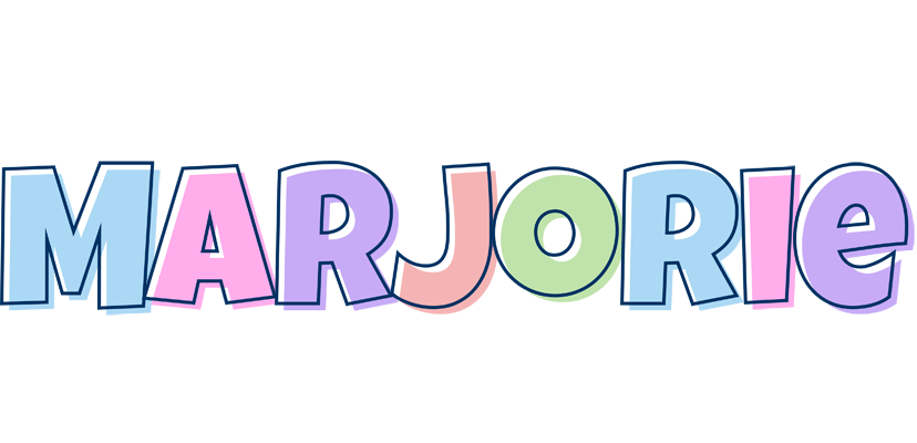 Marjorie pastel logo