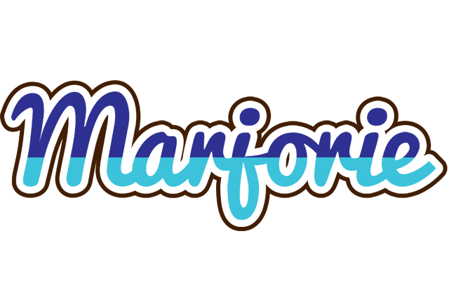 Marjorie raining logo
