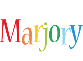 Marjory birthday logo