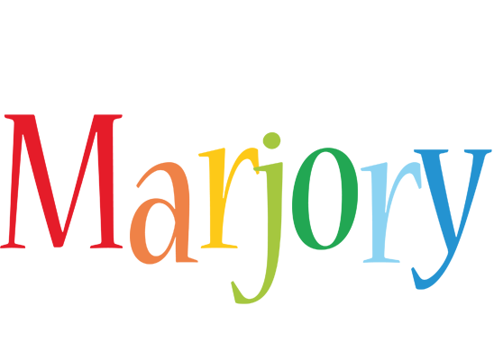 Marjory birthday logo