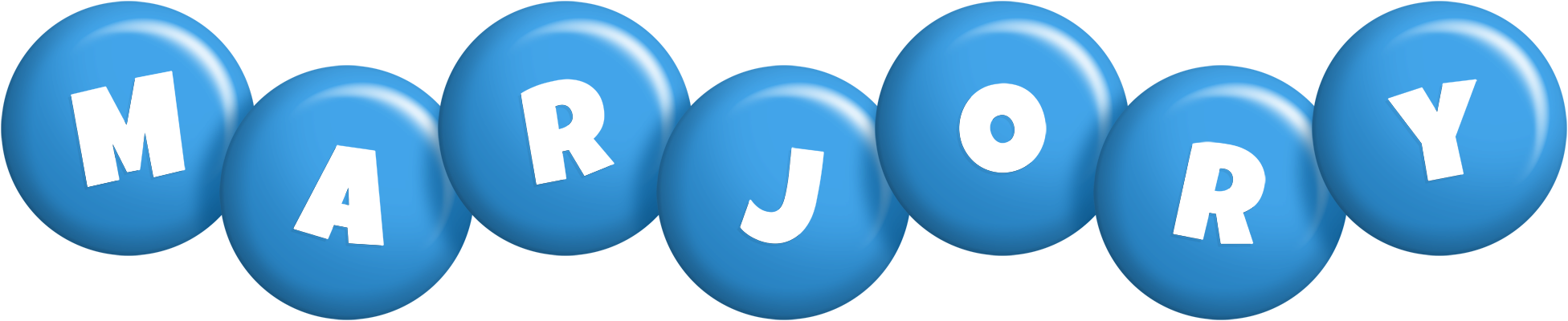 Marjory candy-blue logo