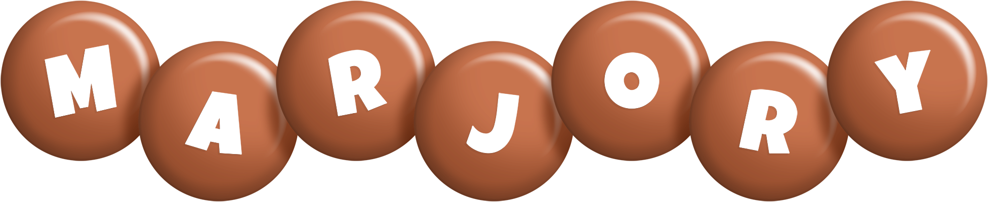 Marjory candy-brown logo
