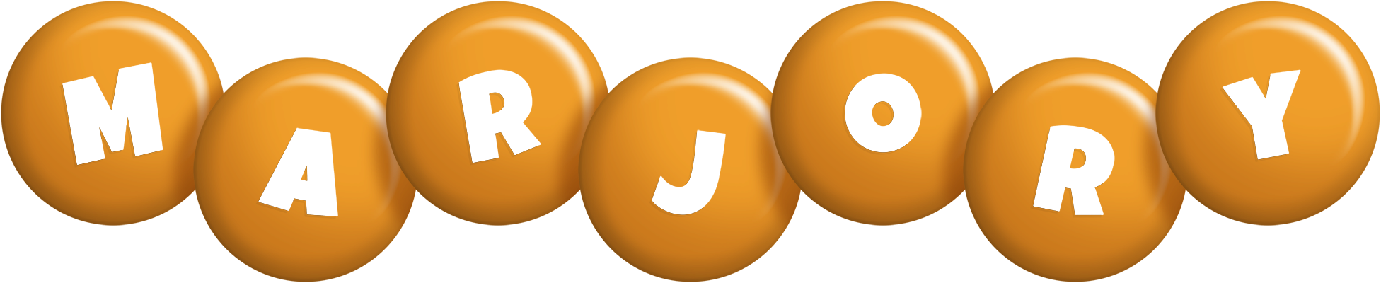 Marjory candy-orange logo