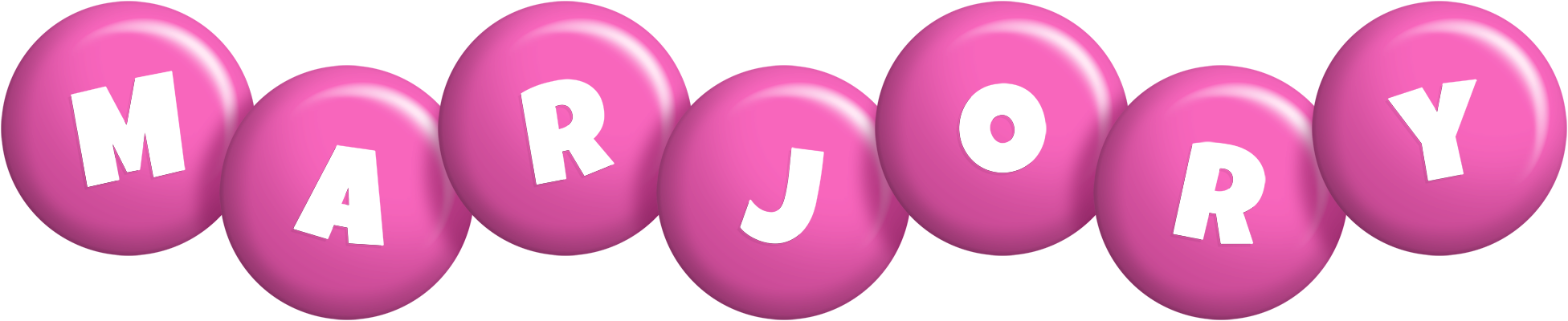 Marjory candy-pink logo