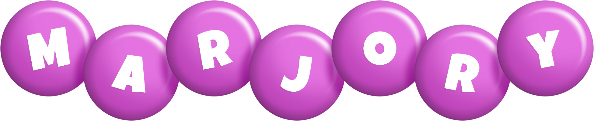 Marjory candy-purple logo