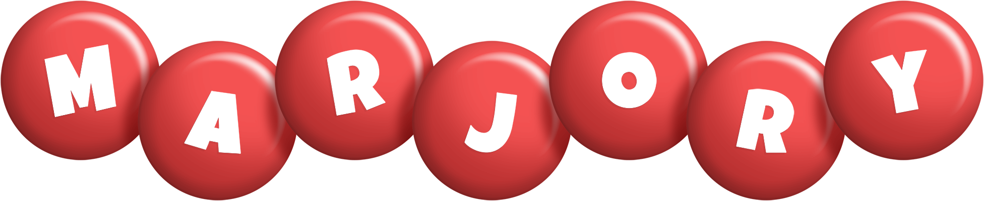 Marjory candy-red logo
