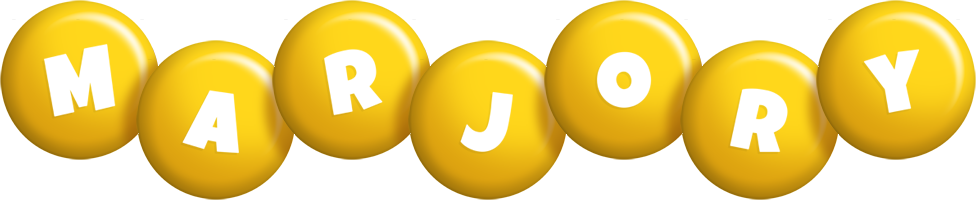 Marjory candy-yellow logo