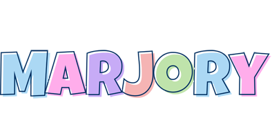 Marjory pastel logo