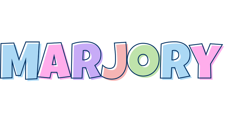 Marjory pastel logo