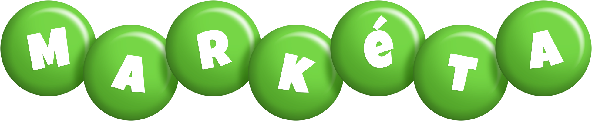 Markéta candy-green logo