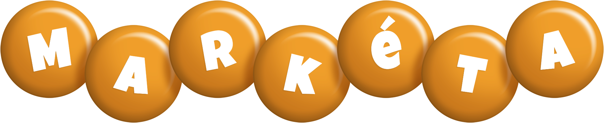 Markéta candy-orange logo