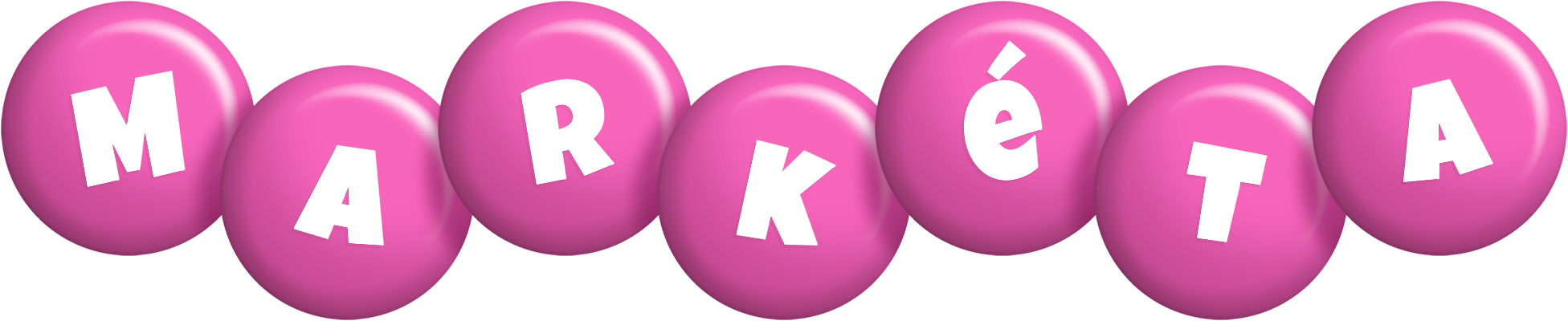 Markéta candy-pink logo