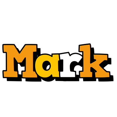 Mark cartoon logo