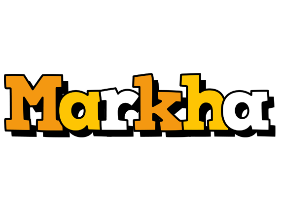 Markha cartoon logo