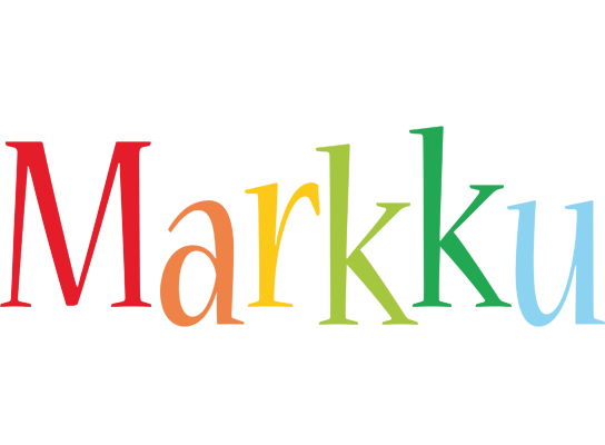 Markku birthday logo