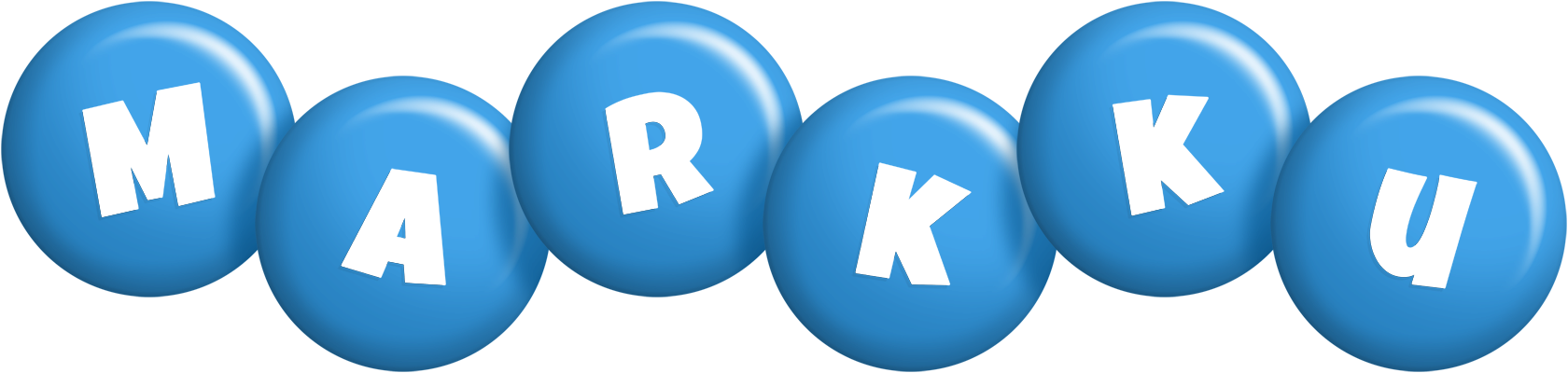 Markku candy-blue logo