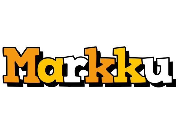 Markku cartoon logo