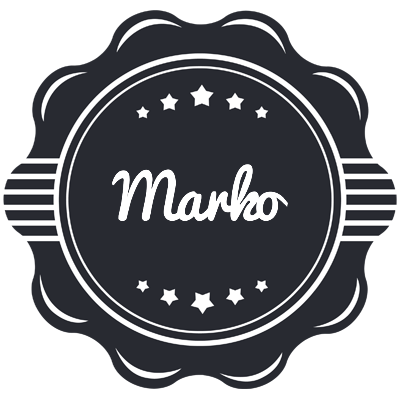 Marko badge logo