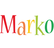 Marko birthday logo