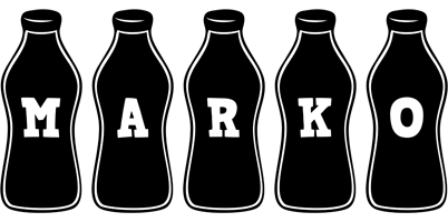 Marko bottle logo