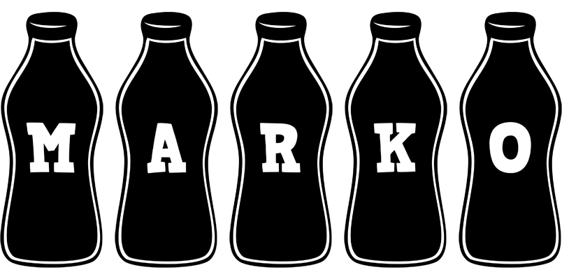 Marko bottle logo
