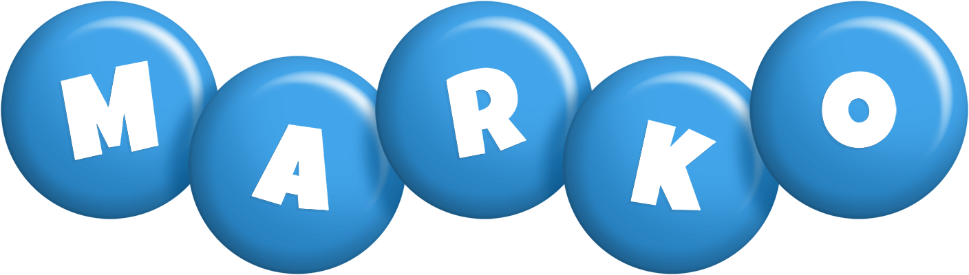 Marko candy-blue logo