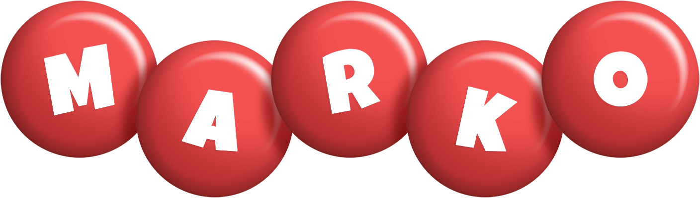 Marko candy-red logo
