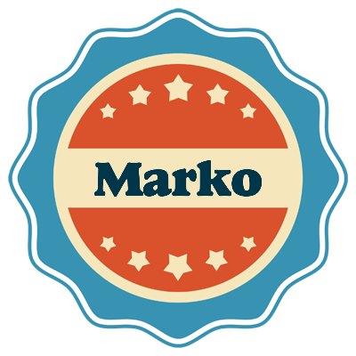Marko labels logo