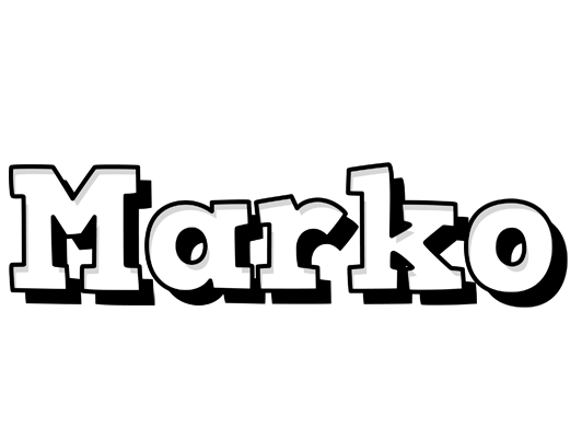 Marko snowing logo