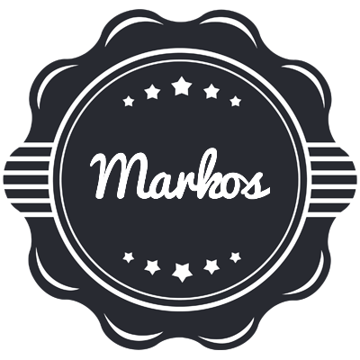 Markos badge logo