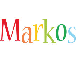 Markos birthday logo