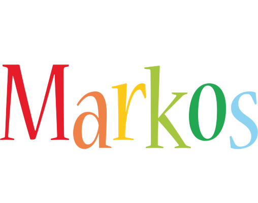 Markos birthday logo