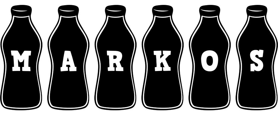 Markos bottle logo