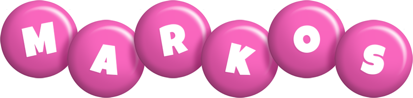 Markos candy-pink logo